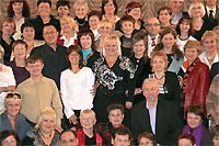 Радостные Лидеры компании HuaShen, на встрече в Днепропетровске. Общая фотография. Днепропетровский квалификационный семинар 2010-10