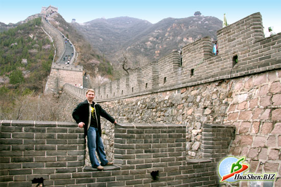 Китайская стена. Вид на стену сбоку