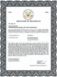  FDA USA  HuaShen America. HuaShen U.S. FDA Registration No.: 18763347116